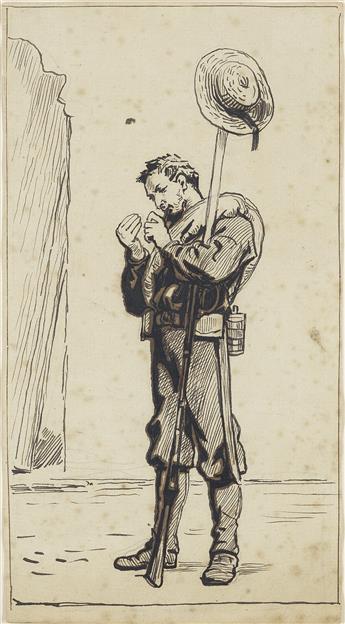 FREDERIC REMINGTON Study of a Soldier.